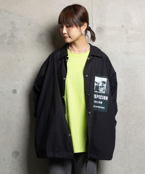 Suspicionコーチジャケット Me Em Me Em ユニセックス Select ミームセレクト のファッション セール ミリタリー ジャケット