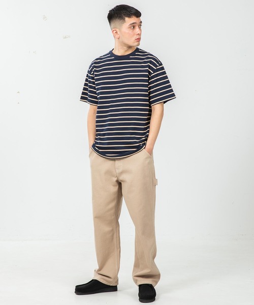 XLARGE（エクストララージ）の「S/S STRIPE TEE（Tシャツ/カットソー・メンズ・オレンジ/ネイビー/グリーン・M/S/XL/L）」の10枚目の写真