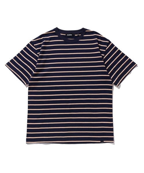 XLARGE（エクストララージ）の「S/S STRIPE TEE（Tシャツ/カットソー・メンズ・オレンジ/ネイビー/グリーン・M/S/XL/L）」の8枚目の写真