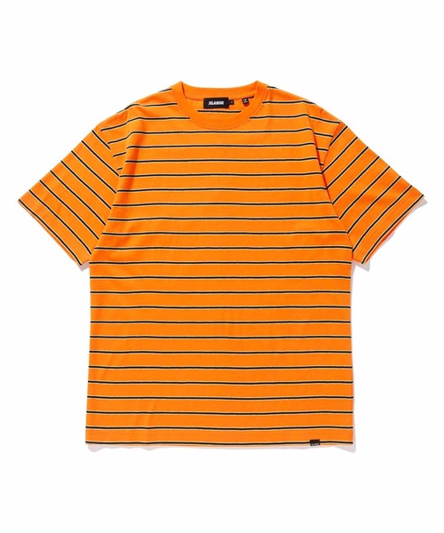 XLARGE（エクストララージ）の「S/S STRIPE TEE（Tシャツ/カットソー・メンズ・オレンジ/ネイビー/グリーン・M/S/XL/L）」の18枚目の写真