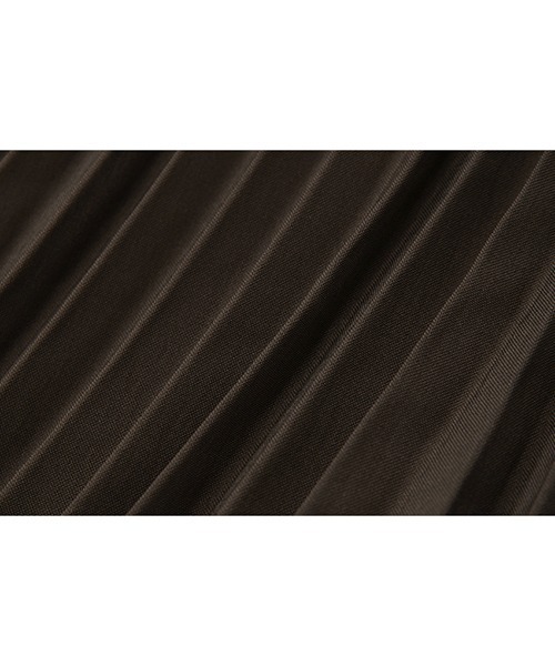 UNSPOKEN（アンスポクン）の「【UNSPOKEN】【2021AW】Pleated switching dress UD20L009（ワンピース・レディース・ブラック/ブラウン・M/L/S）」の10枚目の写真