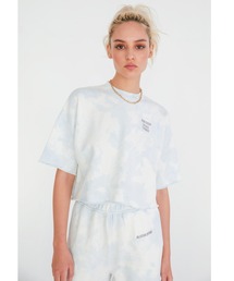 ALEXIA STAM | Logo Tie Dye Short Sleeve Cropped Sweatshirt/ロゴタイダイショートスリーブスウェットシャツ(スウェット)