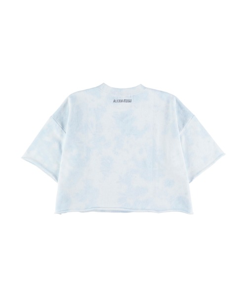 ALEXIA STAM（アリシアスタン）の「Logo Tie Dye Short Sleeve Cropped Sweatshirt/ロゴタイダイショートスリーブスウェットシャツ（スウェット・レディース・ベージュ/ブルー・FREE）」の15枚目の写真