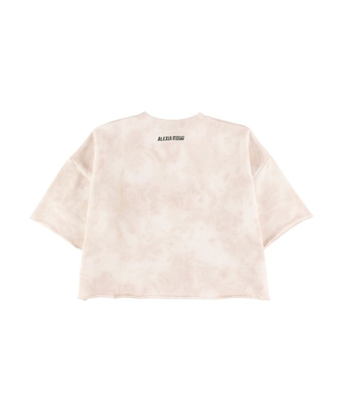 ALEXIA STAM（アリシアスタン）の「Logo Tie Dye Short Sleeve Cropped Sweatshirt/ロゴタイダイショートスリーブスウェットシャツ（スウェット・レディース・ベージュ/ブルー・FREE）」の21枚目の写真