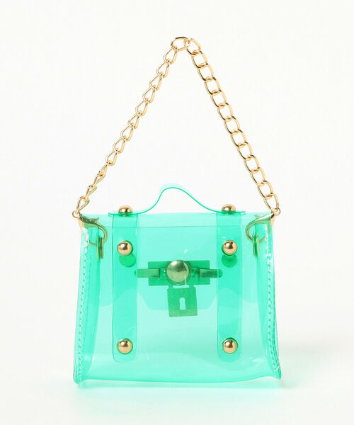 Ray BEAMS(レイビームス)の「bLicensceLL / クリア ポーチ(ポーチ・レディース・ピンク/ミント・ONE SIZE)」の9枚目の写真