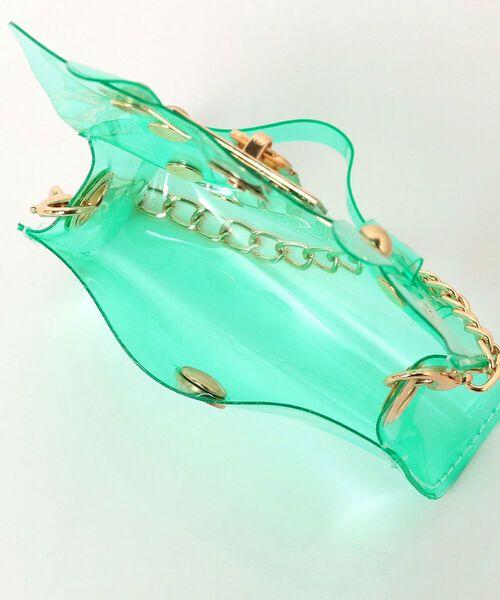 Ray BEAMS(レイビームス)の「bLicensceLL / クリア ポーチ(ポーチ・レディース・ピンク/ミント・ONE SIZE)」の10枚目の写真