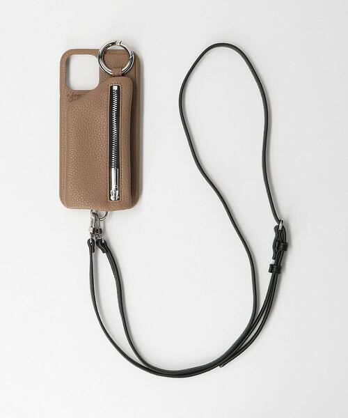 ajew(エジュー)の「<AJEW>CADENAS ジップ ストラップ iPhone 12ProMAXケース(スマホケース/カバー・レディース・ライトブルー/ライラック/ブラウン/ベージュ/ダークグレー/ブラック・FREE)」の4枚目の写真