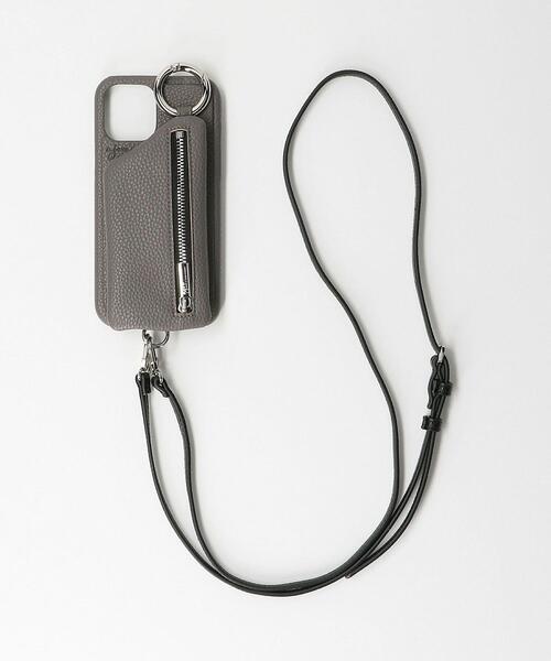 ajew❁キルティングジップ ストラップ iPhone 12ケース ajew（エジュー）の「【別注】＜AJEW＞キルティングジップ