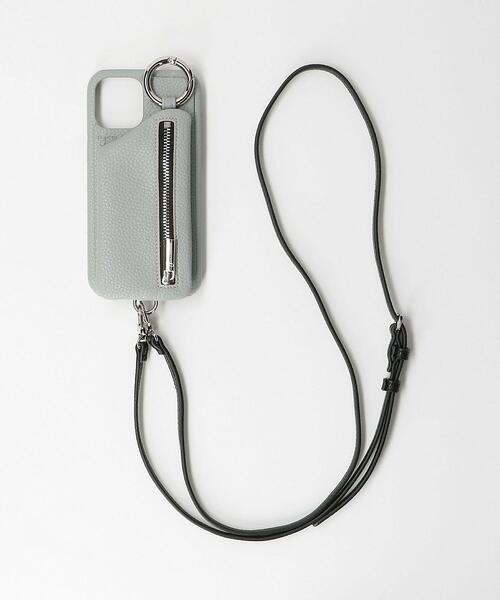 ajew(エジュー)の「<AJEW>CADENAS ジップ ストラップ iPhone 12ProMAXケース(スマホケース/カバー・レディース・ライトブルー/ライラック/ブラウン/ベージュ/ダークグレー/ブラック・FREE)」の1枚目の写真