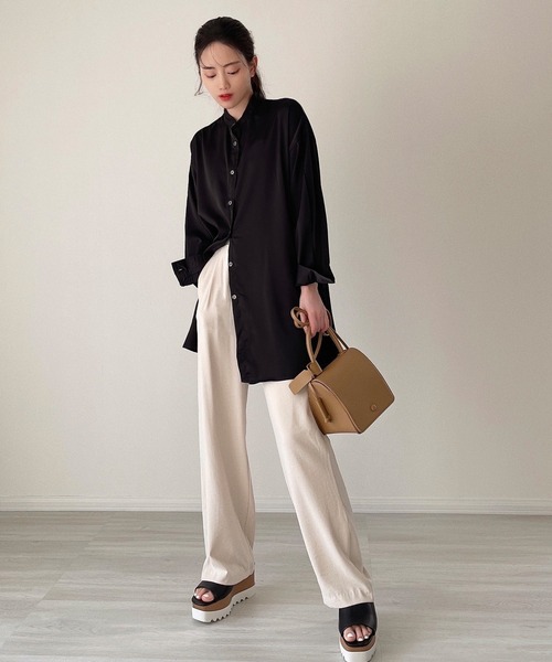 etade(エタード)の「【etade】back slit shirt etdwz4(シャツ/ブラウス・レディース・ブラック/レンガ・FREE)」の13枚目の写真