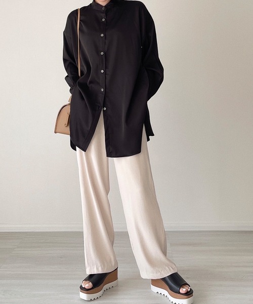 etade(エタード)の「【etade】back slit shirt etdwz4(シャツ/ブラウス・レディース・ブラック/レンガ・FREE)」の8枚目の写真