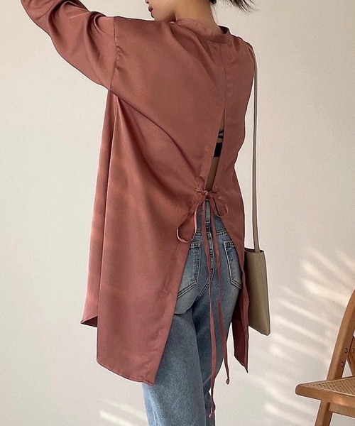 etade(エタード)の「【etade】back slit shirt etdwz4(シャツ/ブラウス・レディース・ブラック/レンガ・FREE)」の9枚目の写真