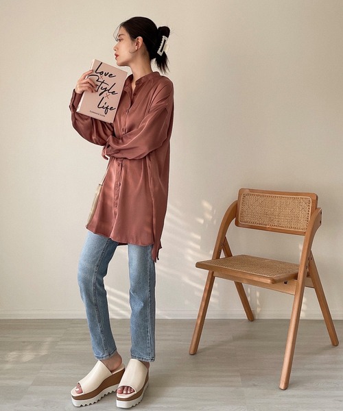 etade(エタード)の「【etade】back slit shirt etdwz4(シャツ/ブラウス・レディース・ブラック/レンガ・FREE)」の20枚目の写真