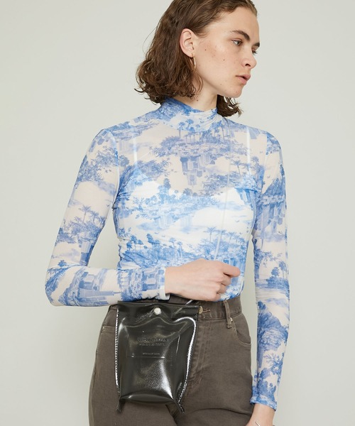 beautiful people（ビューティフルピープル）の「【beautiful people(ビューティフルピープル)】クリアエンボスネームドキュメントバッグ 1115611922（トートバッグ・レディース・クリア/ブラック/ラベンダー・FREE）」の16枚目の写真