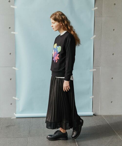 FRAPBOIS(フラボア)の「FRAPBOIS×田室綾乃×クレパス ニット(ニット/セーター・レディース・グレー/ブラック・1/2)」の12枚目の写真