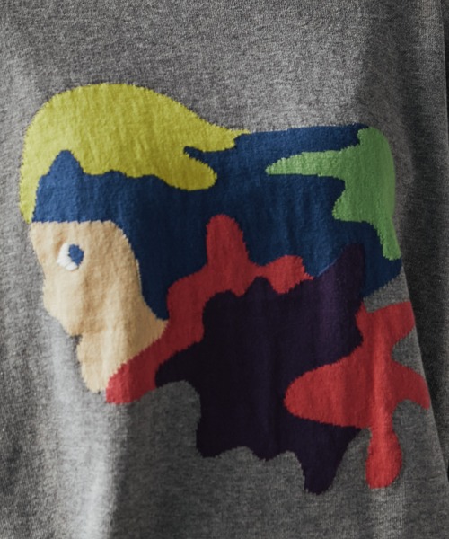 FRAPBOIS(フラボア)の「FRAPBOIS×田室綾乃×クレパス ニット(ニット/セーター・レディース・グレー/ブラック・1/2)」の13枚目の写真