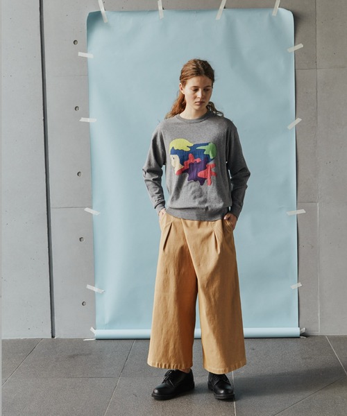 FRAPBOIS(フラボア)の「FRAPBOIS×田室綾乃×クレパス ニット(ニット/セーター・レディース・グレー/ブラック・1/2)」の20枚目の写真