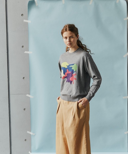 FRAPBOIS(フラボア)の「FRAPBOIS×田室綾乃×クレパス ニット(ニット/セーター・レディース・グレー/ブラック・1/2)」の22枚目の写真