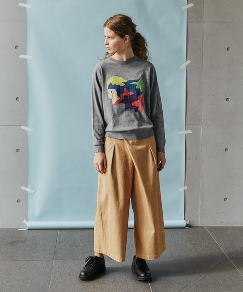 FRAPBOIS(フラボア)の「FRAPBOIS×田室綾乃×クレパス ニット(ニット/セーター・レディース・グレー/ブラック・1/2)」の15枚目の写真