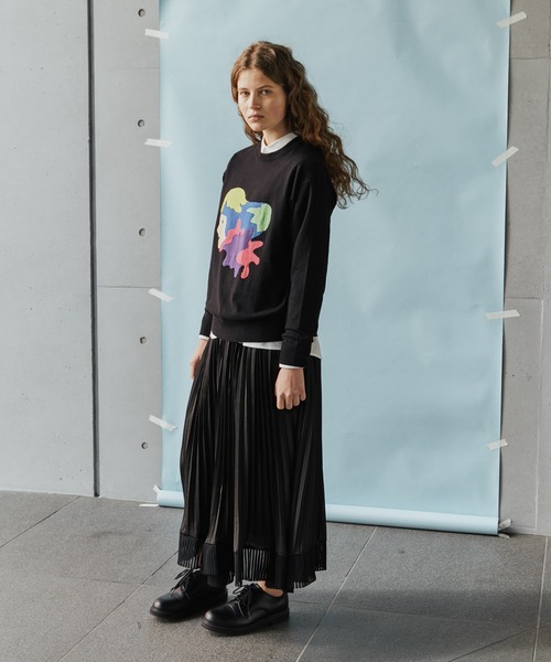 FRAPBOIS(フラボア)の「FRAPBOIS×田室綾乃×クレパス ニット(ニット/セーター・レディース・グレー/ブラック・1/2)」の18枚目の写真