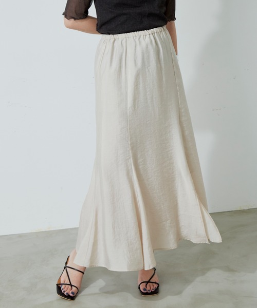 Aunt Marie's（アントマリーズ）の「マーメイドラインスカート（スカート・レディース・ベージュ/イエロー/ブルー・FREE）」の4枚目の写真