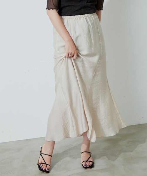 Aunt Marie's（アントマリーズ）の「マーメイドラインスカート（スカート・レディース・ベージュ/イエロー/ブルー・FREE）」の6枚目の写真