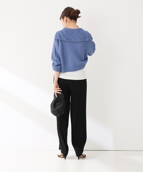 plage（プラージュ）の「rayon drape パンツ◆（その他パンツ・レディース・ブラック/アイボリー・38/36）」の12枚目の写真