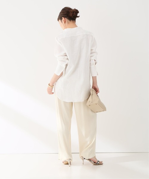 plage（プラージュ）の「rayon drape パンツ◆（その他パンツ・レディース・ブラック/アイボリー・38/36）」の6枚目の写真