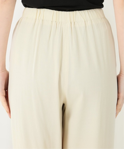 plage（プラージュ）の「rayon drape パンツ◆（その他パンツ・レディース・ブラック/アイボリー・38/36）」の4枚目の写真