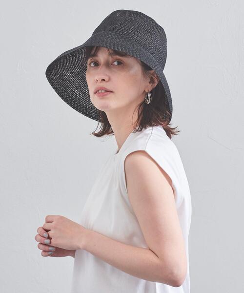 UNITED ARROWS（ユナイテッドアローズ）の「UWSC シアー ハット◆（ハット・レディース・ベージュ/ライトグレー/ブラック・FREE）」の2枚目の写真