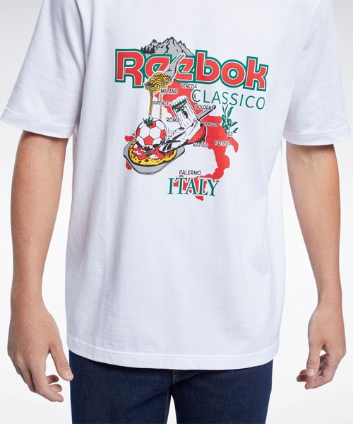 Reebok（リーボック）の「クラシックス Tシャツ / Classics T-Shirt（Tシャツ/カットソー・メンズ・ホワイト/ロイヤルブルー・SMALL/MEDIUM/LARGE/X-LARGE/XX-LARGE/X-SMALL/XXX-LARGE）」の8枚目の写真
