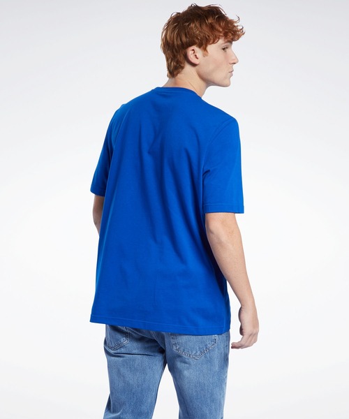 Reebok（リーボック）の「クラシックス Tシャツ / Classics T-Shirt（Tシャツ/カットソー・メンズ・ホワイト/ロイヤルブルー・SMALL/MEDIUM/LARGE/X-LARGE/XX-LARGE/X-SMALL/XXX-LARGE）」の5枚目の写真