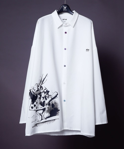 AFYF（エーエフワイエフ）の「AFYF ICON BIG SHIRT/オーバーサイズ イコンビッグシャツ（シャツ/ブラウス・メンズ・ホワイト系その他/ホワイト系その他2/ホワイト系その他5/ブラック系その他4/ブラック系その他2/ブラック系その他6/ホワイト系その他6/ブラック系その他7/ホワイト系その他7/ブラック系その他/ホワイト系1/ブラック系1/ブラック系/ホワイト系/ブラック系その他3/ホワイト系その他4・FREE）」の8枚目の写真