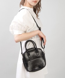 SPINNS | 【2WAY仕様】エコレザーボストンバッグ(ショルダーバッグ)