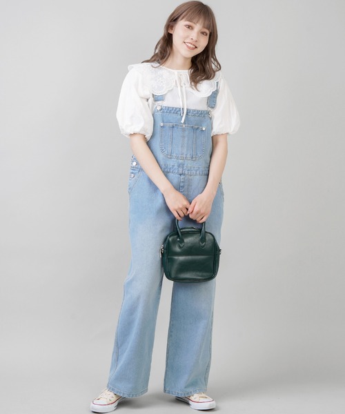 SPINNS(スピンズ)の「【2WAY仕様】フェイクレザーボストンバッグ(ショルダーバッグ・レディース・ブラック/ダークブラウン/グリーン/アイボリー・ONESIZE)」の11枚目の写真