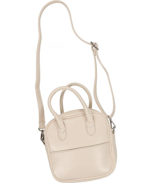 SPINNS(スピンズ)の「【2WAY仕様】フェイクレザーボストンバッグ(ショルダーバッグ・レディース・ブラック/ダークブラウン/グリーン/アイボリー・ONESIZE)」の13枚目の写真