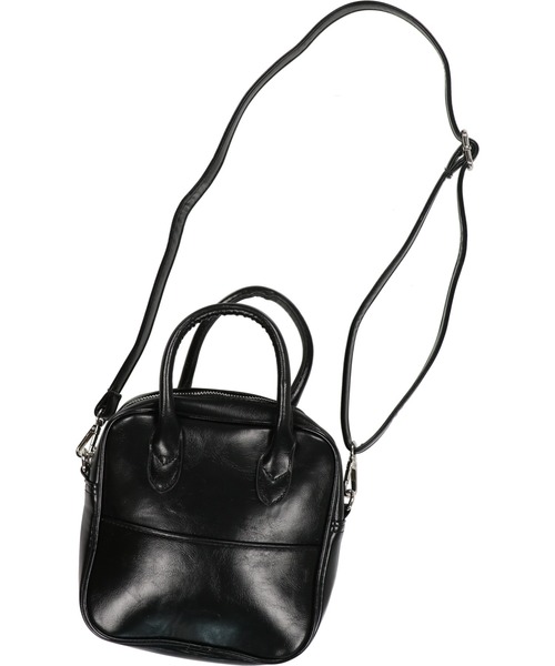 SPINNS(スピンズ)の「【2WAY仕様】フェイクレザーボストンバッグ(ショルダーバッグ・レディース・ブラック/ダークブラウン/グリーン/アイボリー・ONESIZE)」の14枚目の写真