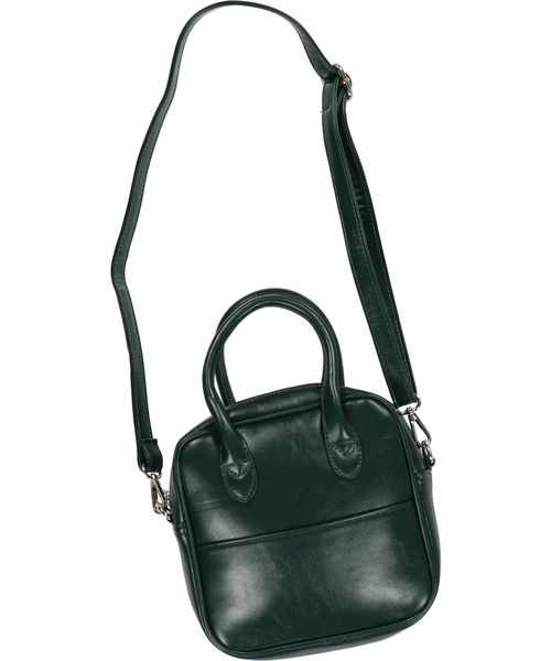 SPINNS(スピンズ)の「【2WAY仕様】フェイクレザーボストンバッグ(ショルダーバッグ・レディース・ブラック/ダークブラウン/グリーン/アイボリー・ONESIZE)」の15枚目の写真