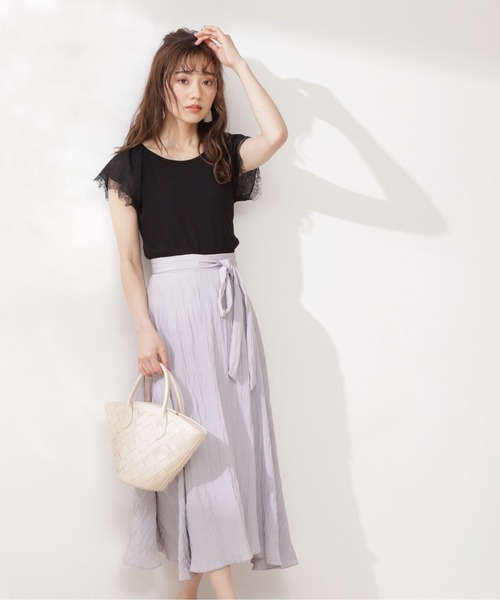 PROPORTION BODY DRESSING（プロポーションボディドレッシング）の「ワッシャーナロースカート / 1211220600（スカート・レディース・ボルドー/ブルー系その他/グレー・SMALL/MEDIUM）」の7枚目の写真