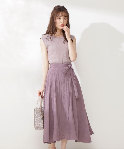 PROPORTION BODY DRESSING（プロポーションボディドレッシング）の「ワッシャーナロースカート / 1211220600（スカート・レディース・ボルドー/ブルー系その他/グレー・SMALL/MEDIUM）」の14枚目の写真