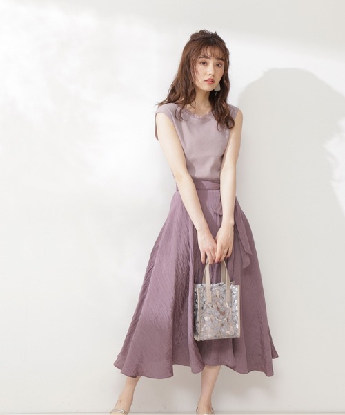 PROPORTION BODY DRESSING（プロポーションボディドレッシング）の「ワッシャーナロースカート / 1211220600（スカート・レディース・ボルドー/ブルー系その他/グレー・SMALL/MEDIUM）」の19枚目の写真