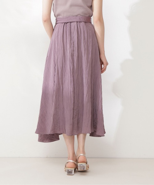 PROPORTION BODY DRESSING（プロポーションボディドレッシング）の「ワッシャーナロースカート / 1211220600（スカート・レディース・ボルドー/ブルー系その他/グレー・SMALL/MEDIUM）」の8枚目の写真