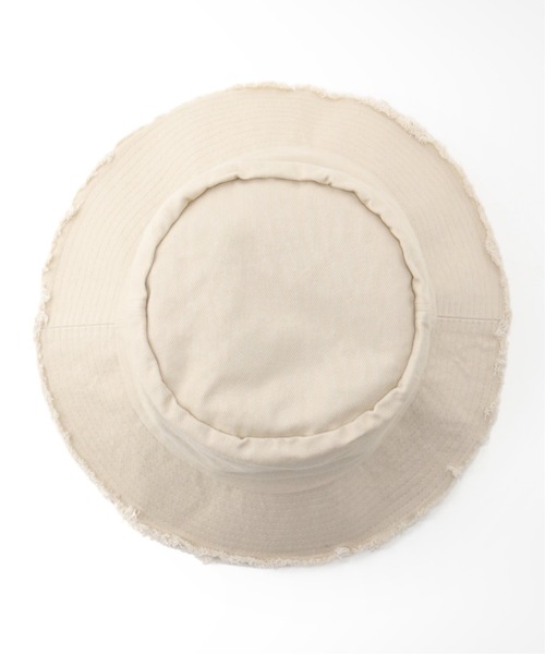 Bonum(ボナム)の「デニムフリンジハット(ハット・レディース・ホワイト・FREE)」の4枚目の写真