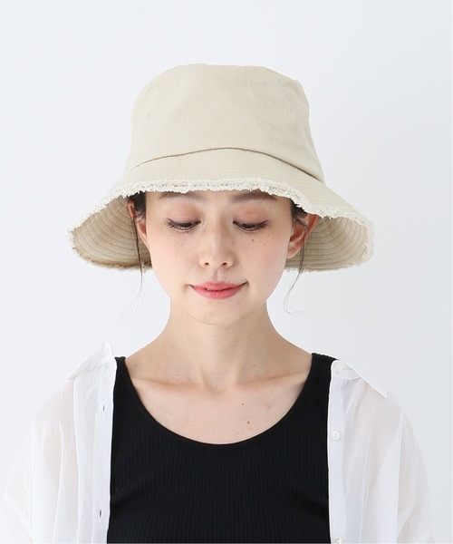 Bonum(ボナム)の「デニムフリンジハット(ハット・レディース・ホワイト・FREE)」の9枚目の写真