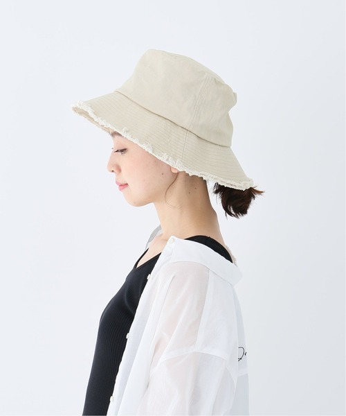 Bonum(ボナム)の「デニムフリンジハット(ハット・レディース・ホワイト・FREE)」の7枚目の写真