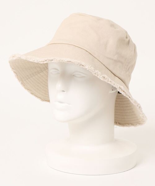 Bonum(ボナム)の「デニムフリンジハット(ハット・レディース・ホワイト・FREE)」の2枚目の写真