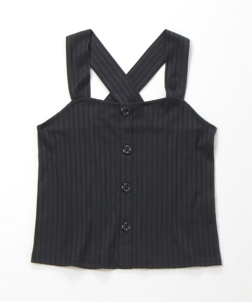 VENCEEXCHANGE（ヴァンスエクスチェンジ）の「バッククロスワイドリブタンク（タンクトップ・レディース・ホワイト/ブラック/ブラウン/グレー・M）」の18枚目の写真