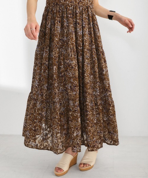 Bou Jeloud（ブージュルード）の「エスニックジャガードワンピース（ワンピース・レディース・チャコールグレー/ブラウン・FREE）」の10枚目の写真