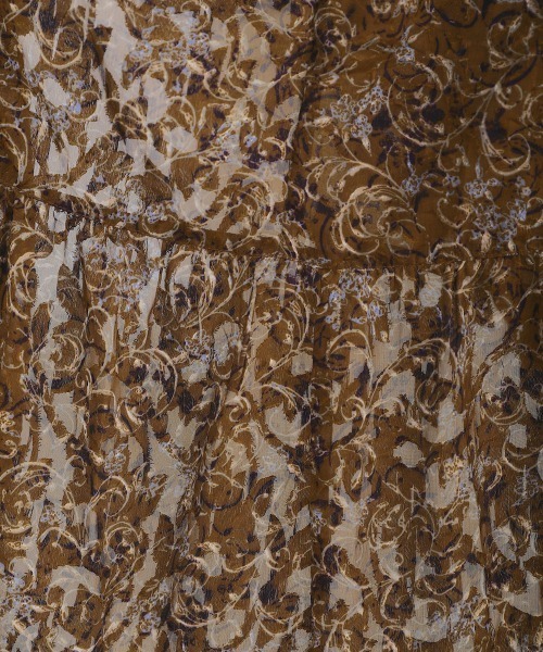 Bou Jeloud（ブージュルード）の「エスニックジャガードワンピース（ワンピース・レディース・チャコールグレー/ブラウン・FREE）」の9枚目の写真