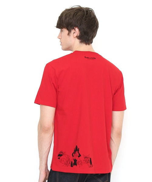 Design Tshirts Store graniph（デザイン　ティーシャツ　ストア　グラニフ）の「ヤッターワン シャドー(ヤッターマン)｜コラボTシャツ（Tシャツ/カットソー・メンズ・レッド系その他・SMALL/MEDIUM/LARGE/X-SMALL）」の4枚目の写真